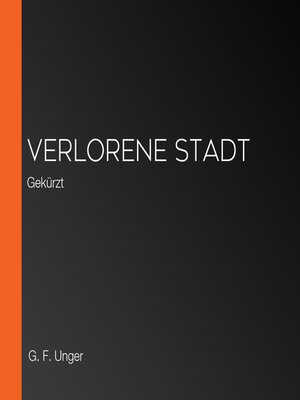 cover image of Verlorene Stadt
